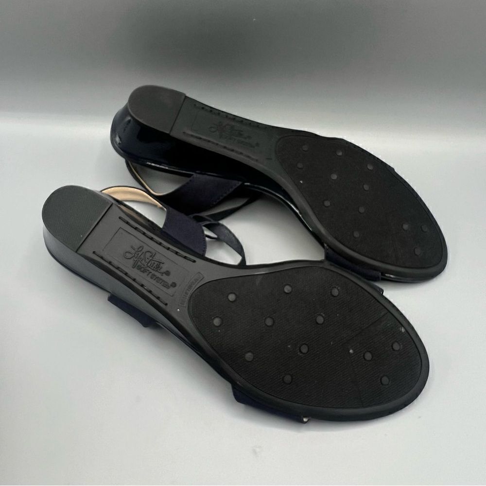 LifeStride Yolo Navy Strappy Wedge Sandals - Picture 6 of 9